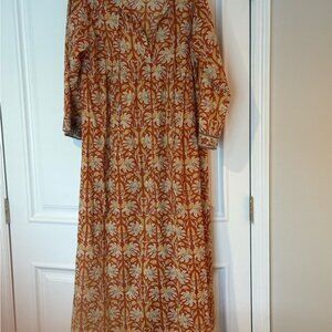 Maison Hotel Cotton Floral Maxi Dress